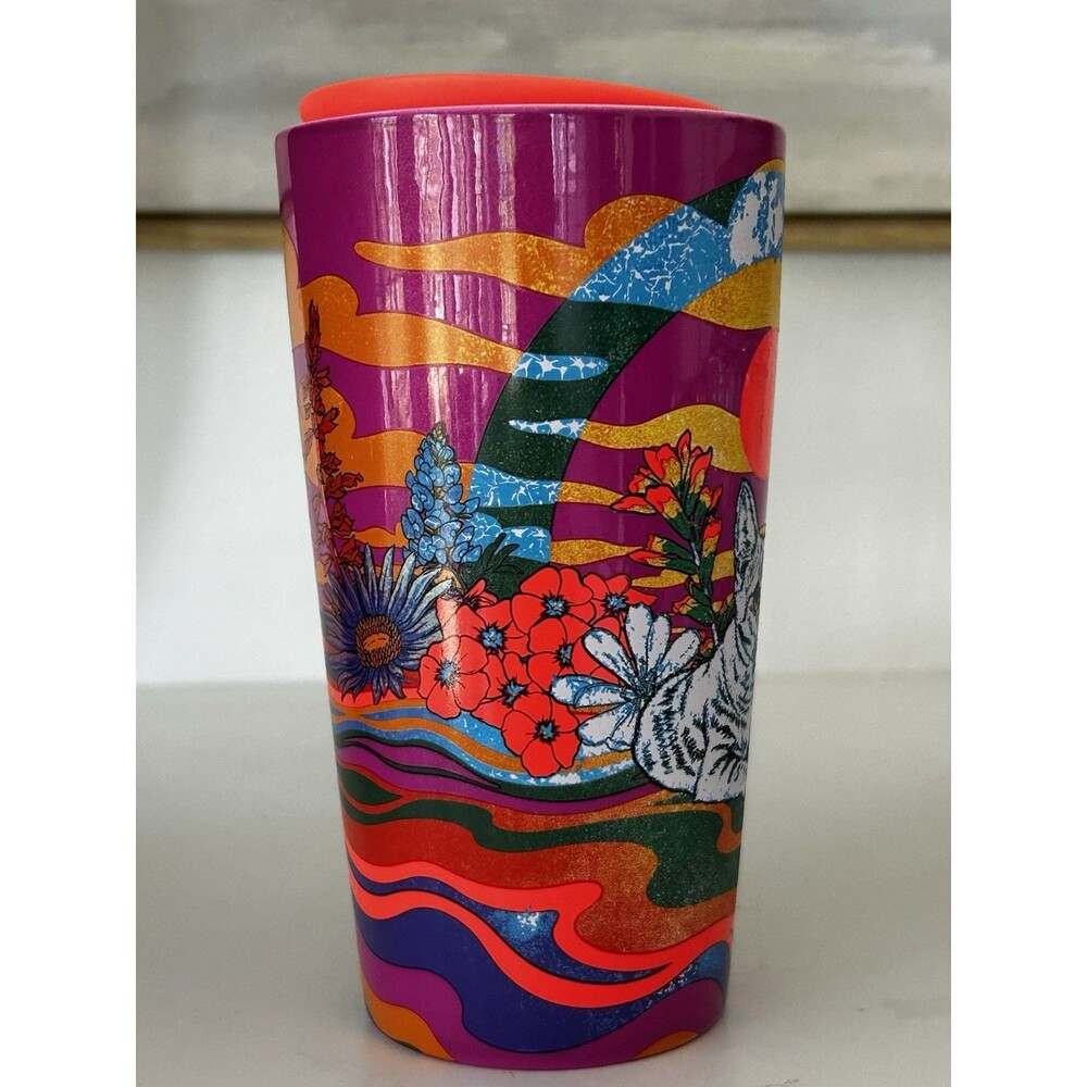 Starbucks Rex Hamilton 2024 Tabby Cat Collectors Tumbler / Mug Artist Series Cup - Picture 5 of 9